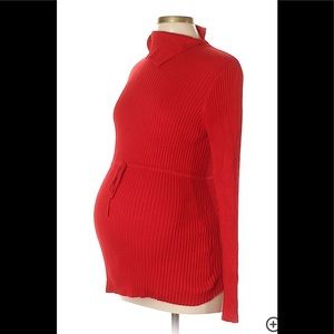 ❤️3 for 23:Maternity asymmetrical turtle neck